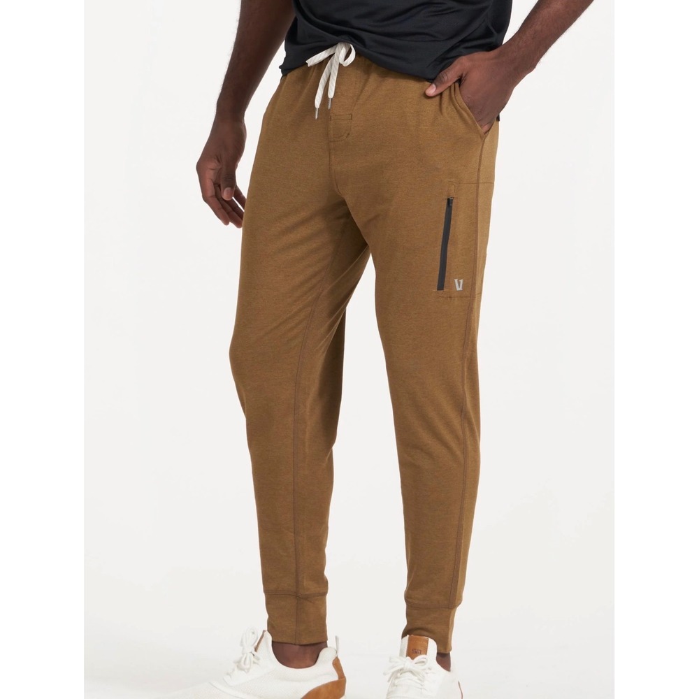 Vuori Sunday Performance Jogger XL Tobacco Brown Athletic Travel Pants